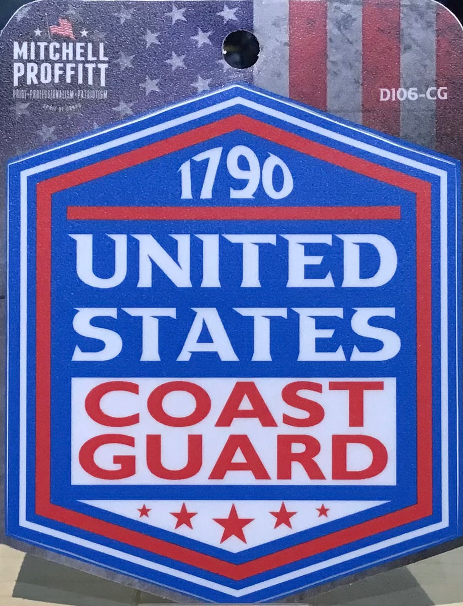 United States Coast Guard Est. 1790 Round Sticker United States Coast Guard Est. 1790 Round Sticker