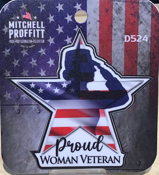 Proud Female Veteran Stickers