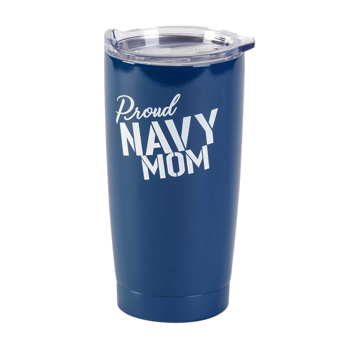 Proud Navy Mom Navy Tumbler