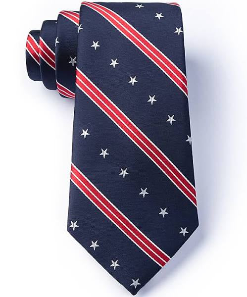 navy spotty tie
