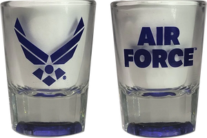U.S AIRFORCE  FLUTED SHOT GLASS