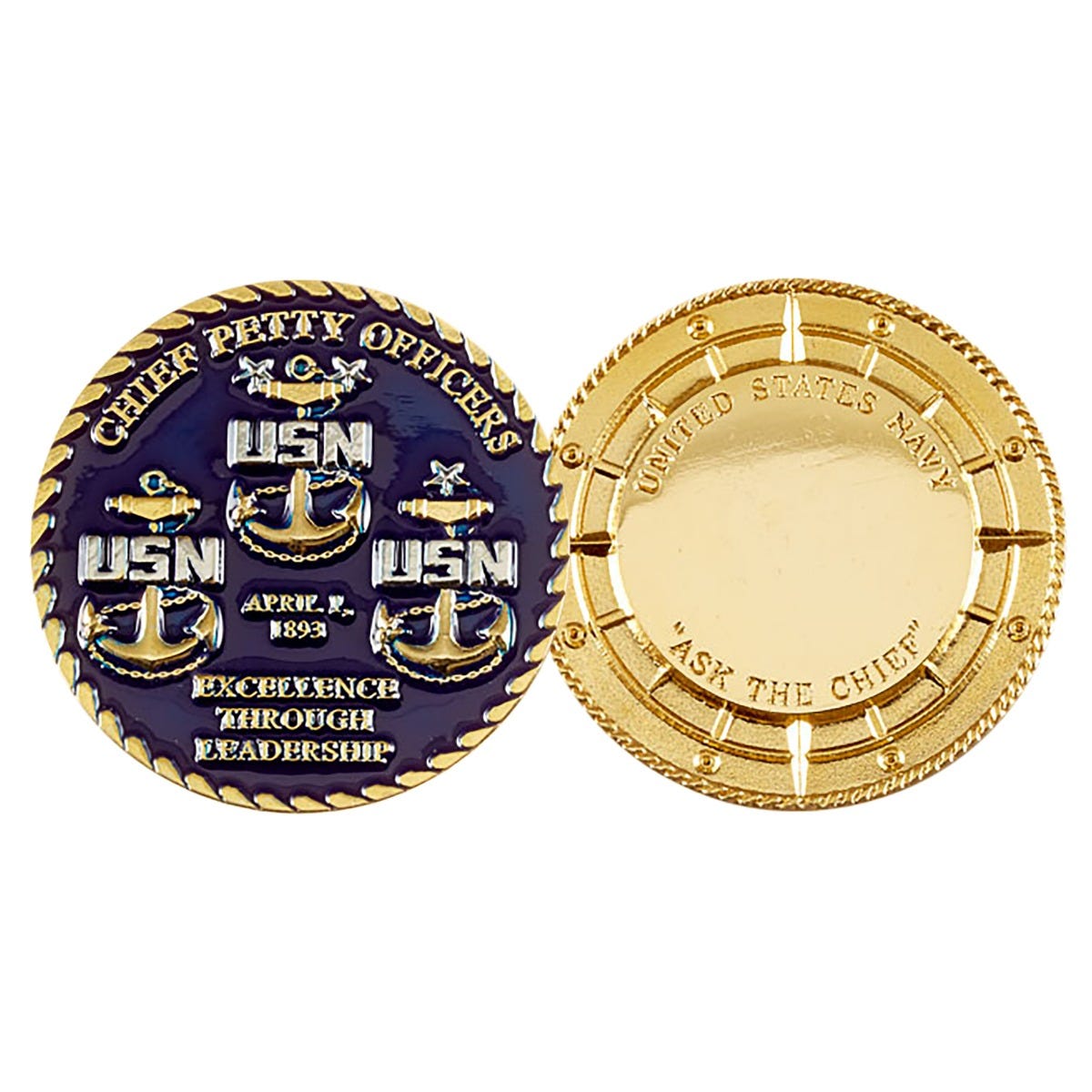 最終価格US NAVYチャレンジ US Navy Challenge Coin, Shellback US Navy Values Challenge