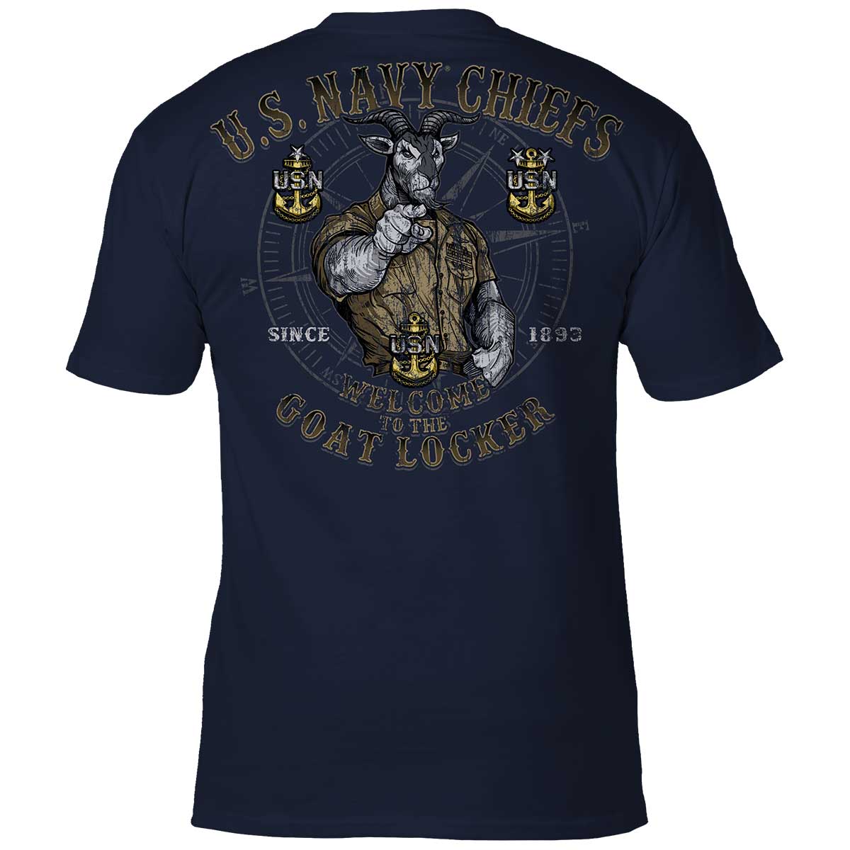 U.S. Navy Chiefs 'Goat Locker' 7.62 Design Battlespace Men's T