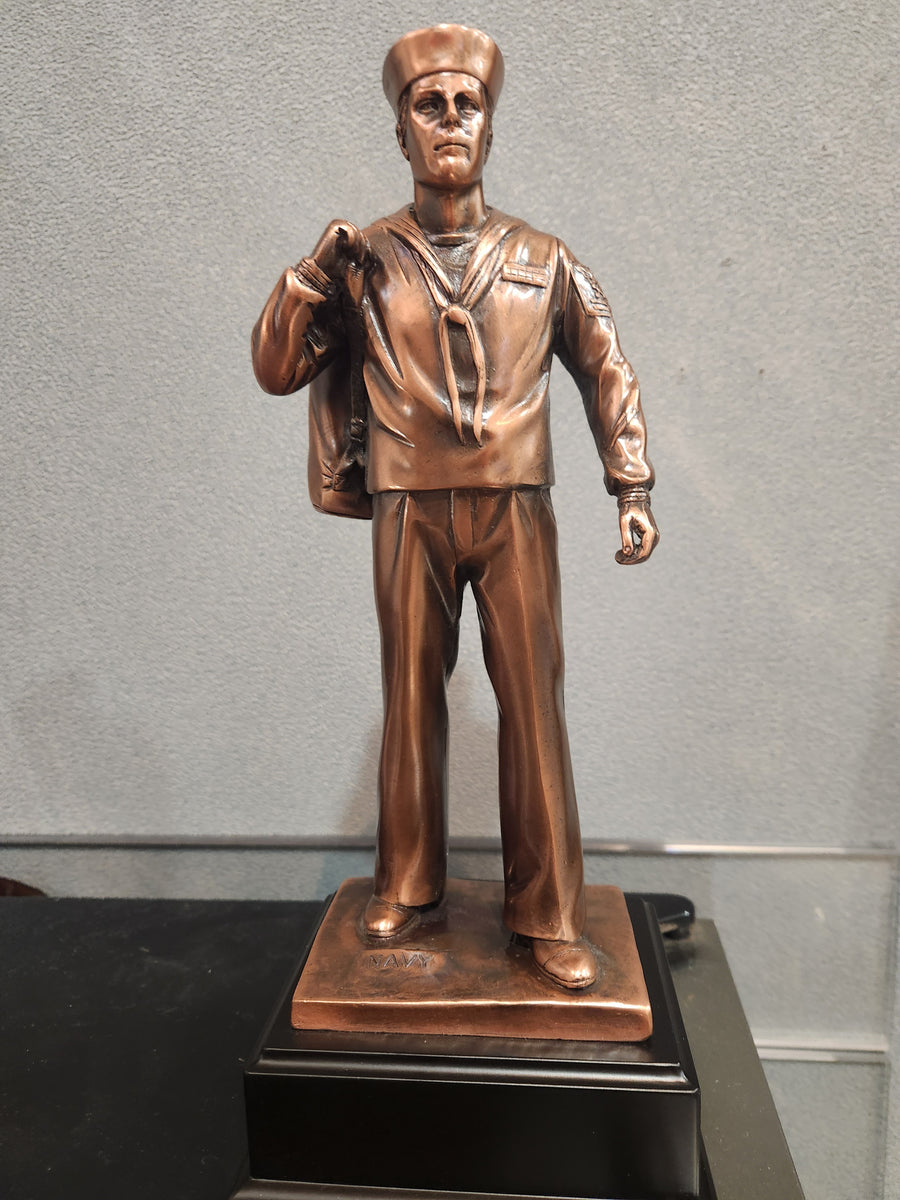 Navy Sailor Statue w/seabag The United States Navy Memorial Ship's Store