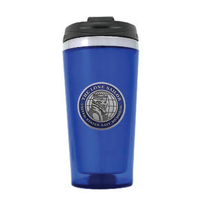 Navy Memorial Seal Blue Travel Mug