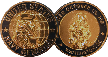 Official U.S. Navy Memorial Challenge Coin