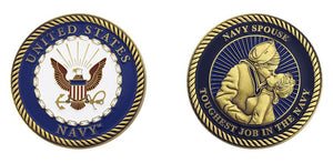 US Navy Spouse Coin