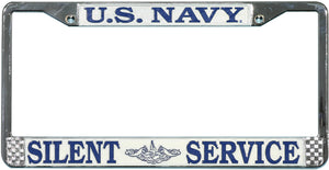 US Navy Silent Service License Plate Frame