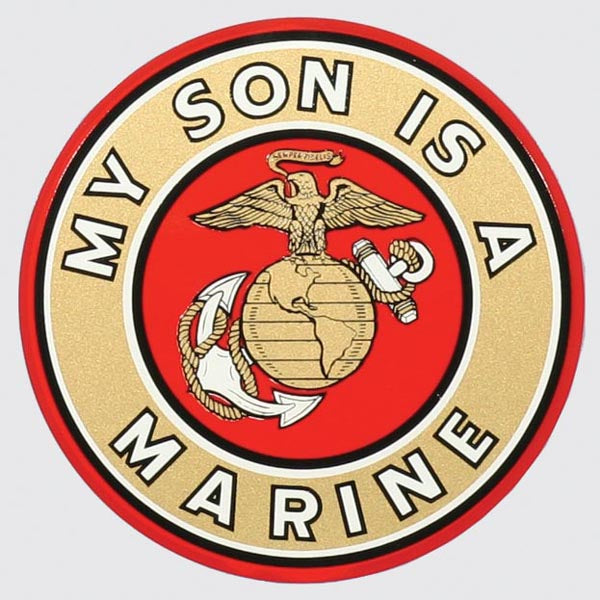 My Son is A Marine with EGA Decal