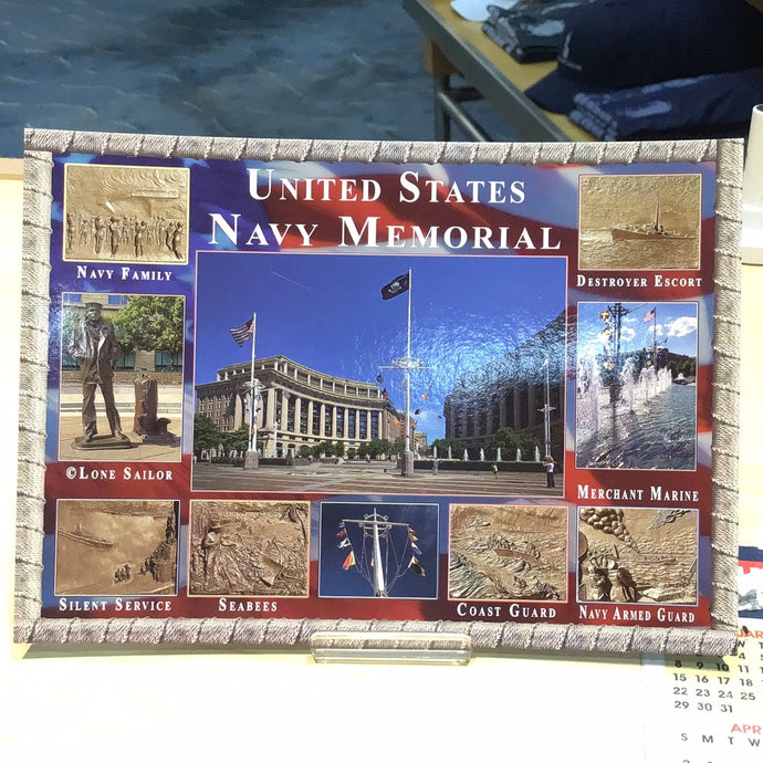 U.S. Navy Memorial Collage Postcard