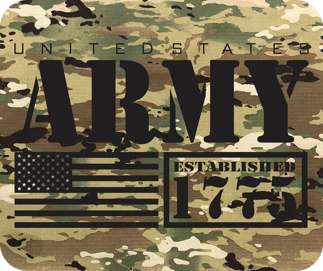 U.S. Army Established 1775 on Fabric Surface Mousepad