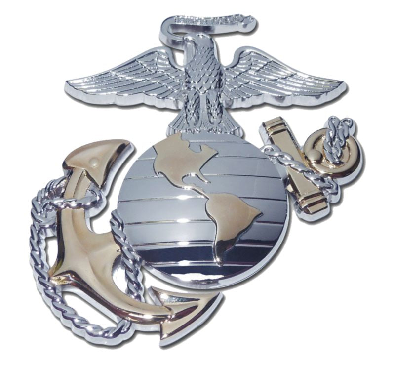 Marine EGA Premium 3D Auto Chrome Emblem