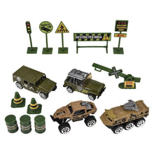 15Pc Diecast Military Play Set