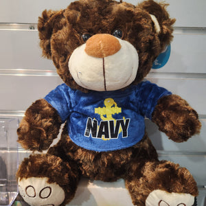 10” US Navy Plush Bear - Brown