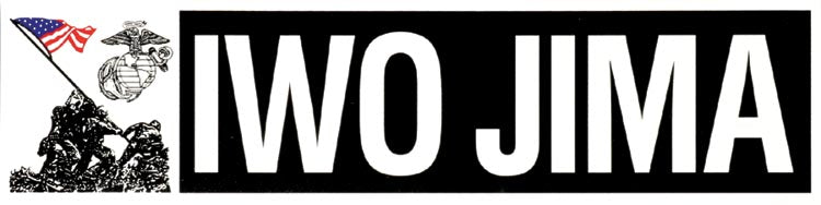 Iwo Jima USMC Bumper Sticker