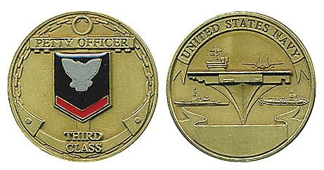 Navy PO3 Challenge Coin