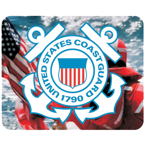 United States Coast Guard Crest Full Color Mouse Pad