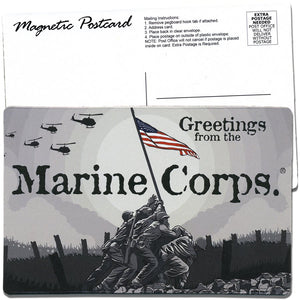 MARINES POSTCARD MAGNET