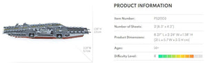 USS Midway Steel 3D Model kit