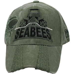 SEABEES BALL CAP W / BULLDOZER