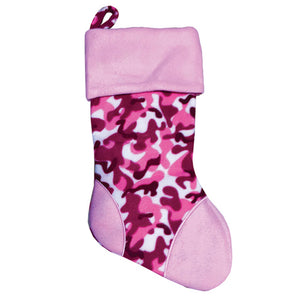 18" Pink & Camo Stocking