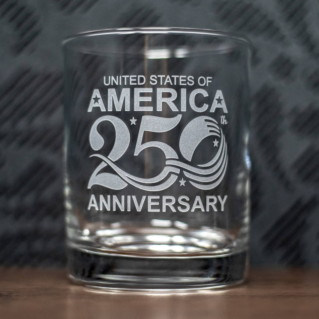 United States America 250th Anniversary Etched Drinkware – The United  States Navy Memorial Ship's Store