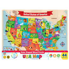 USA Map - 44 Piece Wood Puzzle