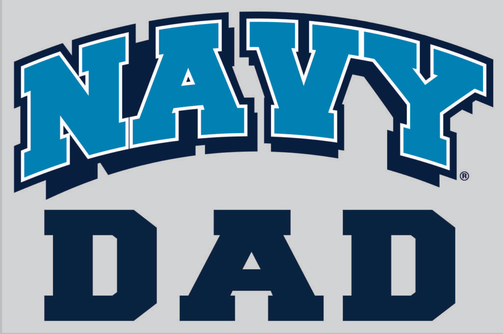 Navy Dad Vehicle Decal