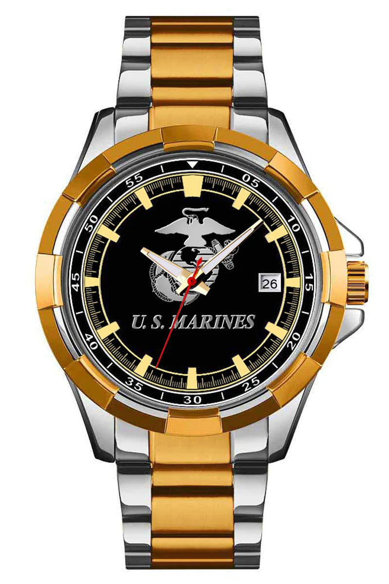 Marine Two-Tone Analog Watch