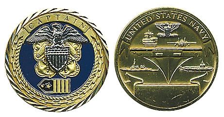 Navy Captain Challenge Coin