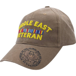 Middle East Veteran Ribbon & Eagle Ball Cap