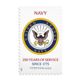 U.S. Navy Commemorative 250th Anniversary Stamp