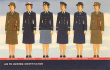 Postcard ML-80 Women's Military Uniform Identification