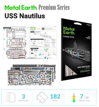 USS Nautilus Premium Series Metal Earth 3D model kit