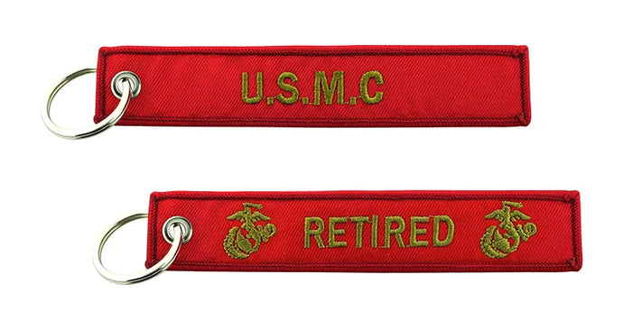 Marine Corps Retired Key Chain