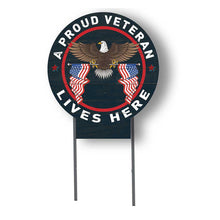 U.S. Veteran 20 x 20 inch Yard Sign - Made In The USA