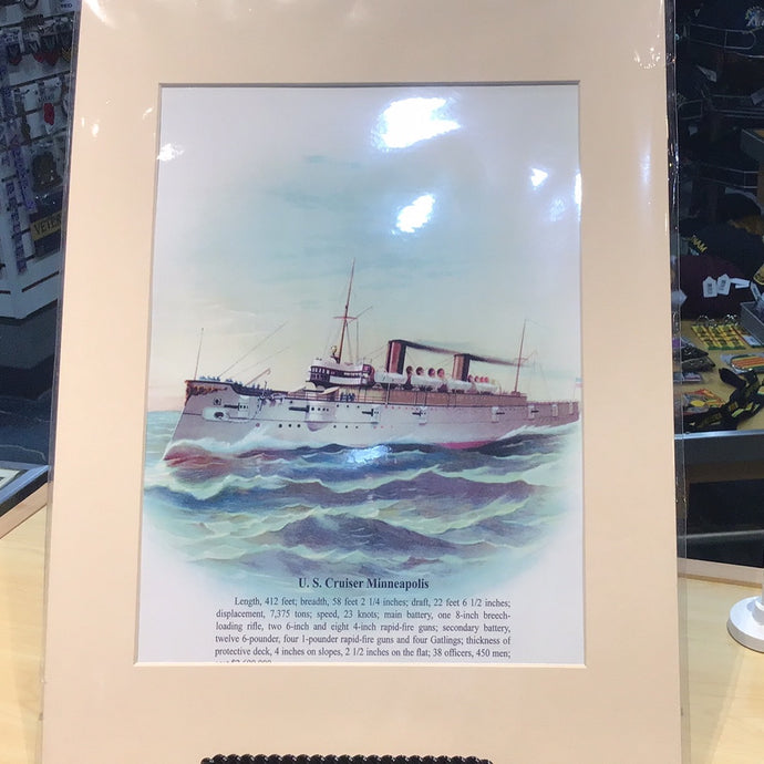 USS MINNEAPOLIS PRINT