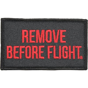 REMOVE BEFORE FLIGHT VELCRO PATCH