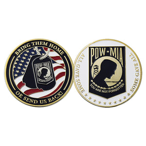 POW MIA Challenge Coin