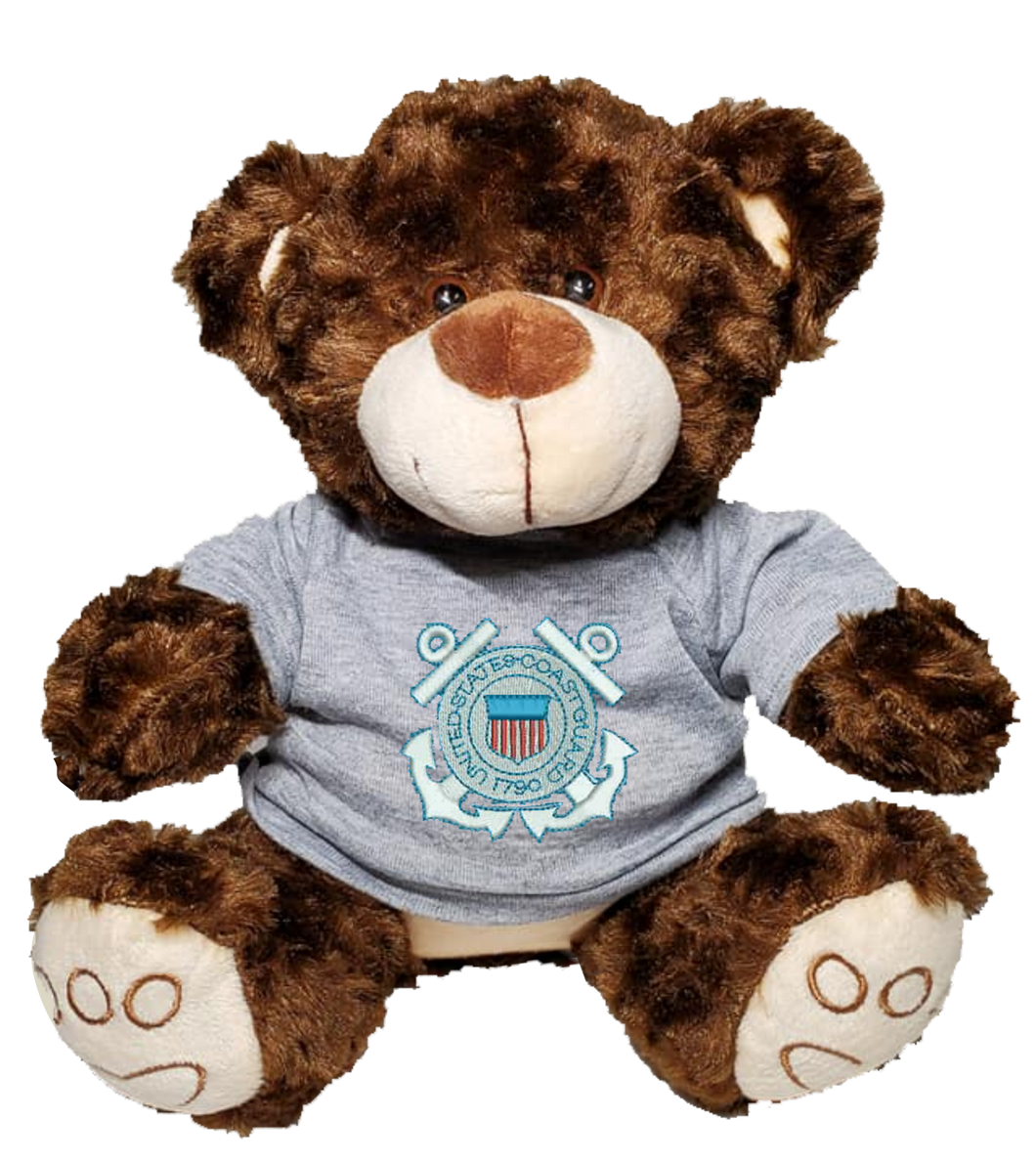 U.S. Coast Guard Symbol Plush Cream Bear