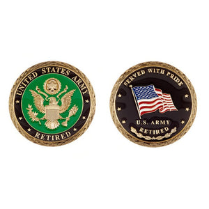 Army Retired Challenge Coin