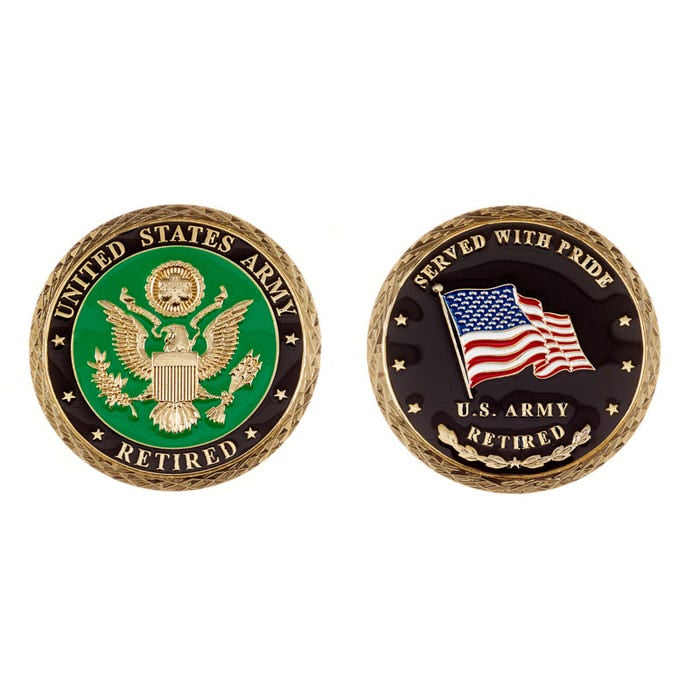 Army Retired Challenge Coin