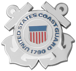 US Coast Guard Crest Large Lapel Pin