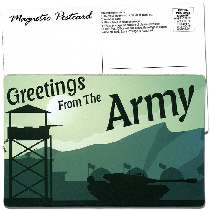 ARMY POSTCARD MAGNET