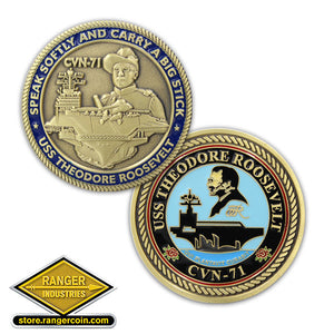 USS Theodore Roosevelt Ship Challenge Coin – The United States