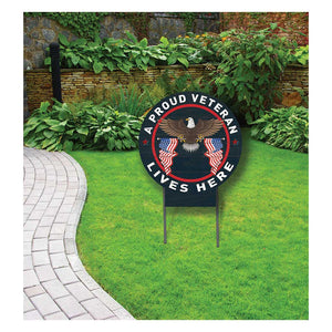 U.S. Veteran 20 x 20 inch Yard Sign - Made In The USA