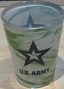 New Army Star Marble Shot Glass