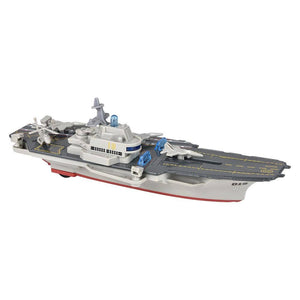 8.5"Diecast Pull Back Aircraft Carrier W/Light & Sound