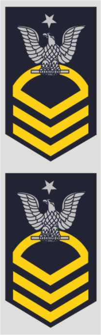 U.S. Navy E-8 Senior Chief Petty Officer Decal