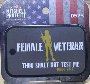 Proud Female Veteran Stickers
